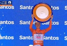 Несмотря на кенгуру и падения и сходы товарищей по команде Джей Вайн одерживает победу на Туре Даун Андер-2026